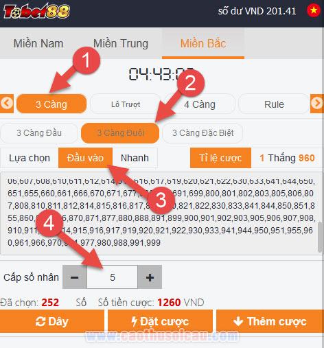 Đánh Đề 3 Càng Online | Cách chơi dàn đề 3 càng, 4 càng chi tiết