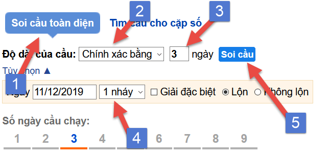 Bước 2: Tìm cầu xác suất về 1 nháy