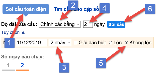 Xem thêm dữ liệu soi cầu nếu chọn được quá nhiều cặp