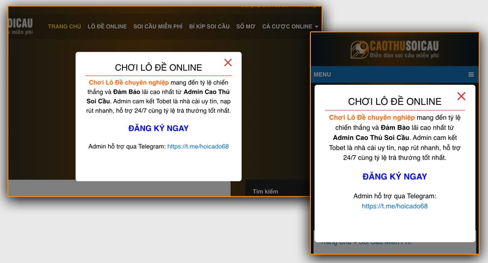 Quảng Cáo Popup